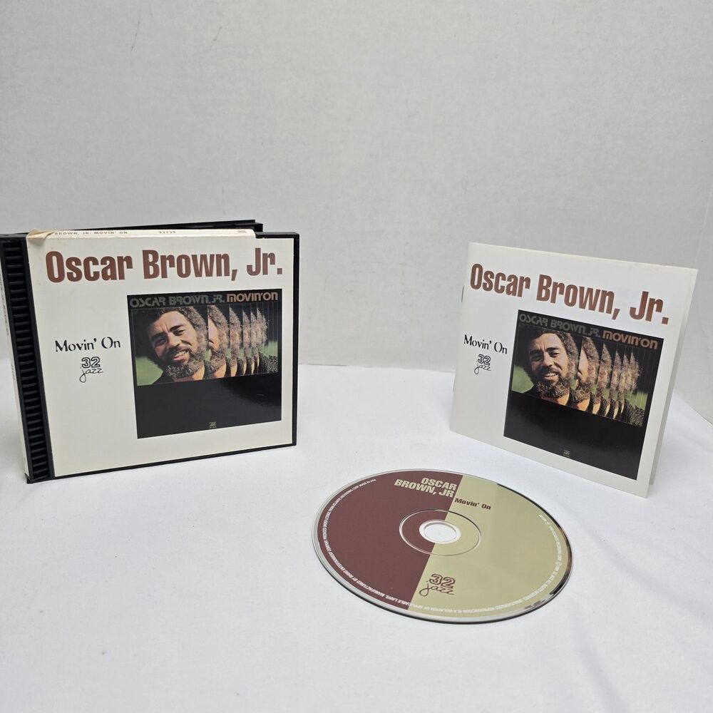 Movin' On by Oscar Brown Jr CD May 1999 32 Jazz Joel Dorn The Masked Announcer